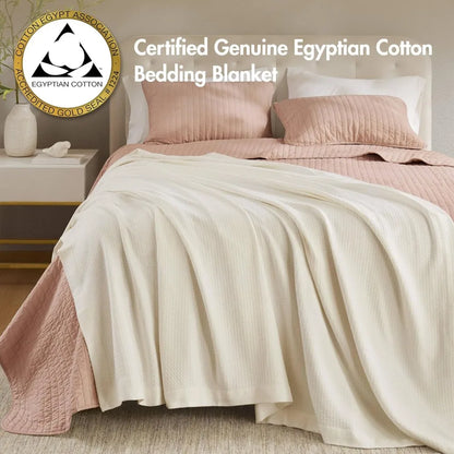 100% Egyptian Cotton Lightweight Summer Blanket