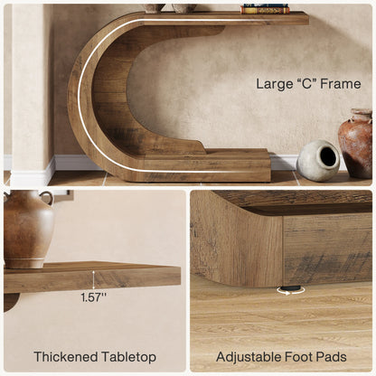 Mid-Century Modern Console Table for Entryway