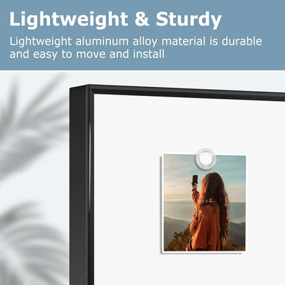 36x24 Inch Magnetic Framed Whiteboard with Dry Eraser