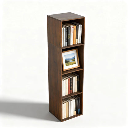 6-Tier Tall Cube Bookshelf Modern Storage Organizer