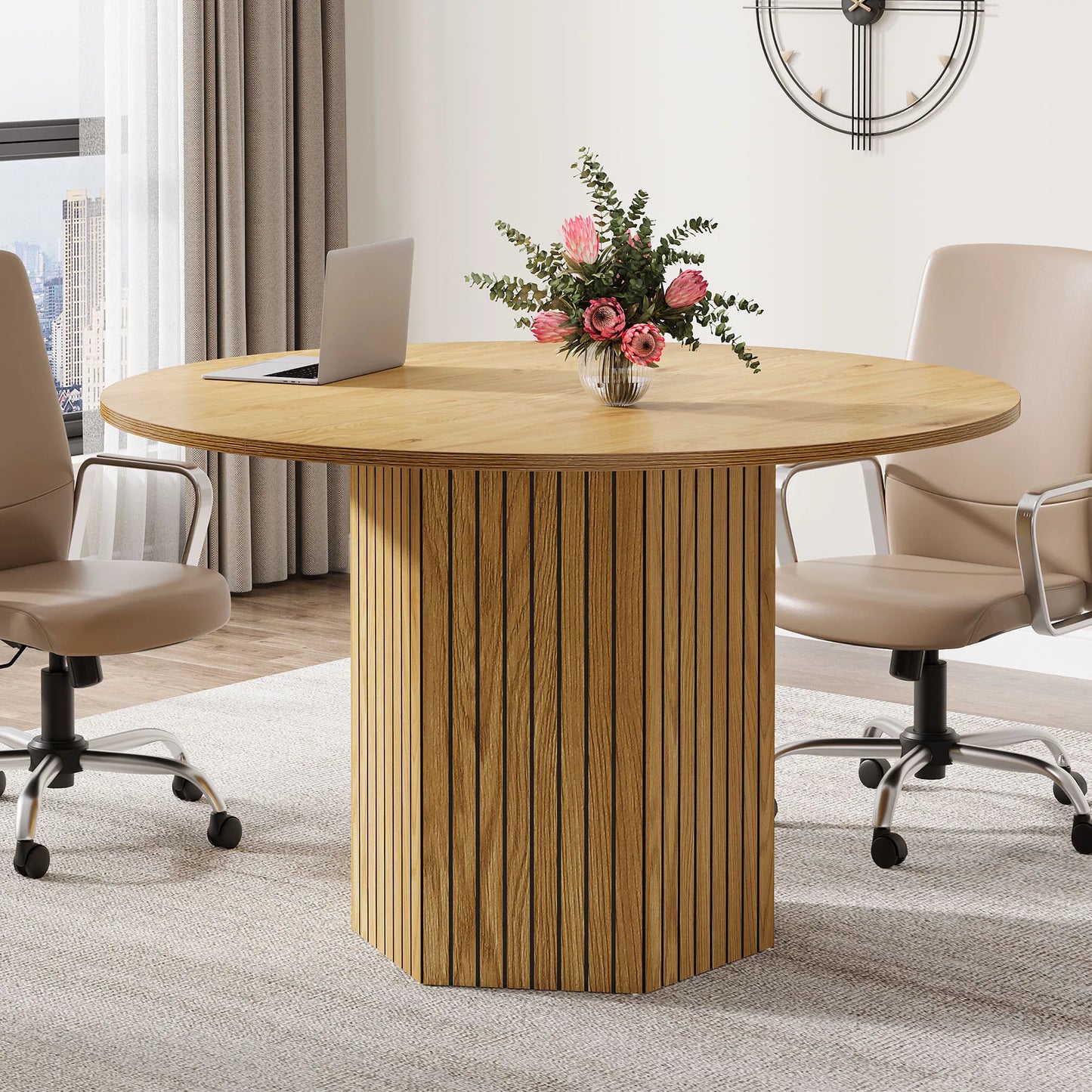 47-Inch Wood Modern Meeting Table