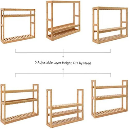 Bathroom Shelf 3-Tier Wall Mount Storage Rack