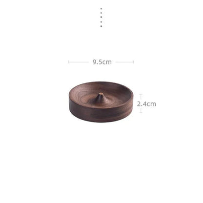 Black Walnut Solid Wood Incense Stick Tray Holder
