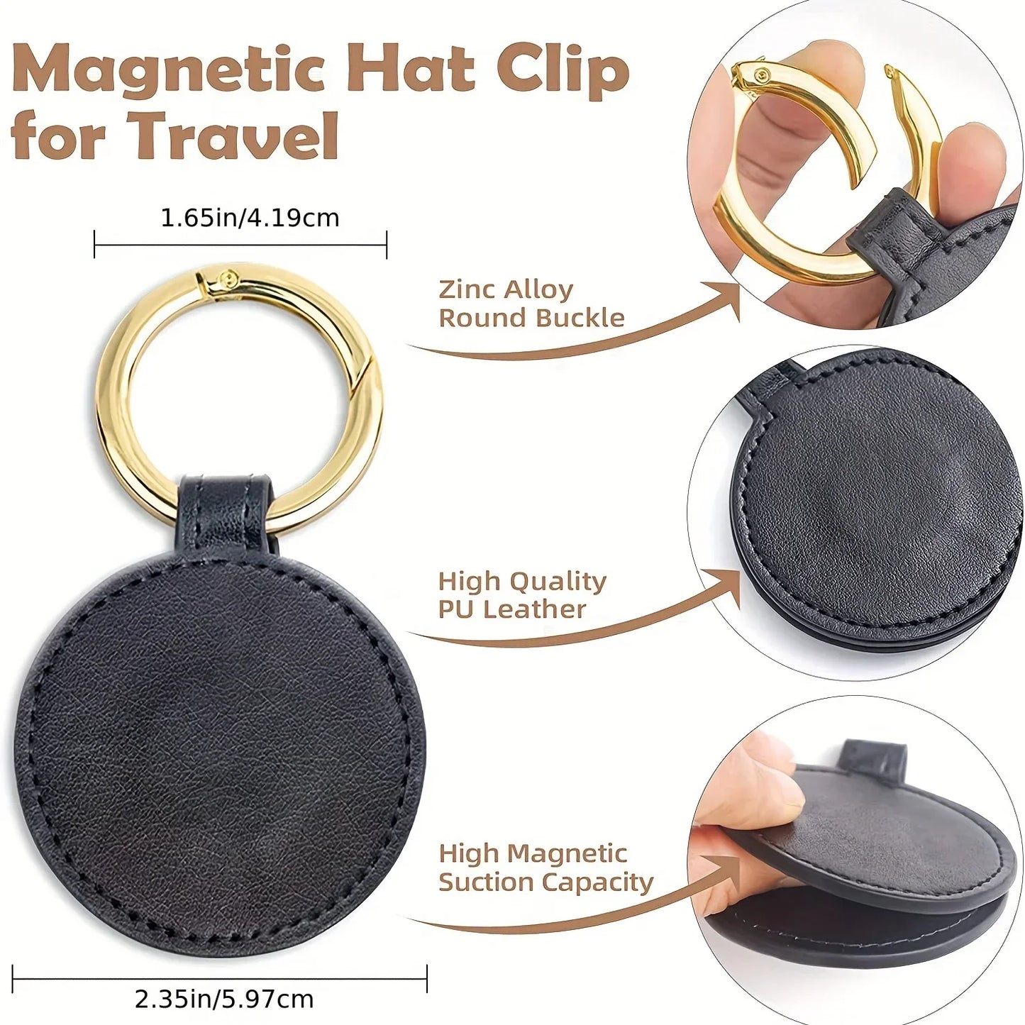 Magnetic Hat Clip Bag Holder Travel  Accessories