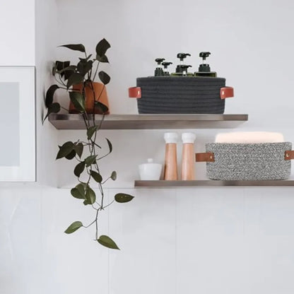 Small Woven Mini Cotton Rope Storage Basket