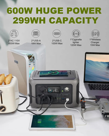 Portable Power Station for Outdoor Camping RV Home