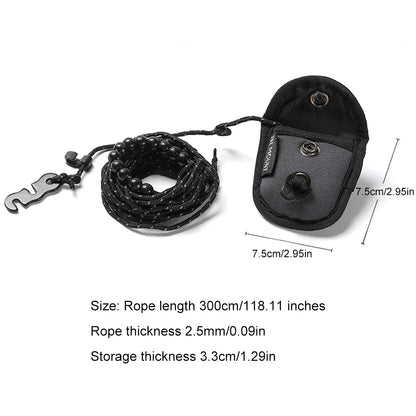 3 M Camping Stretch Clothesline Drying Rope