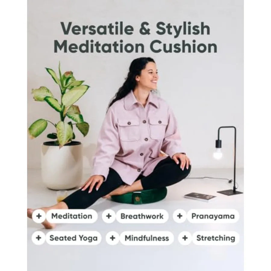 Velvet Meditation Cushion Yoga Floor Pillow