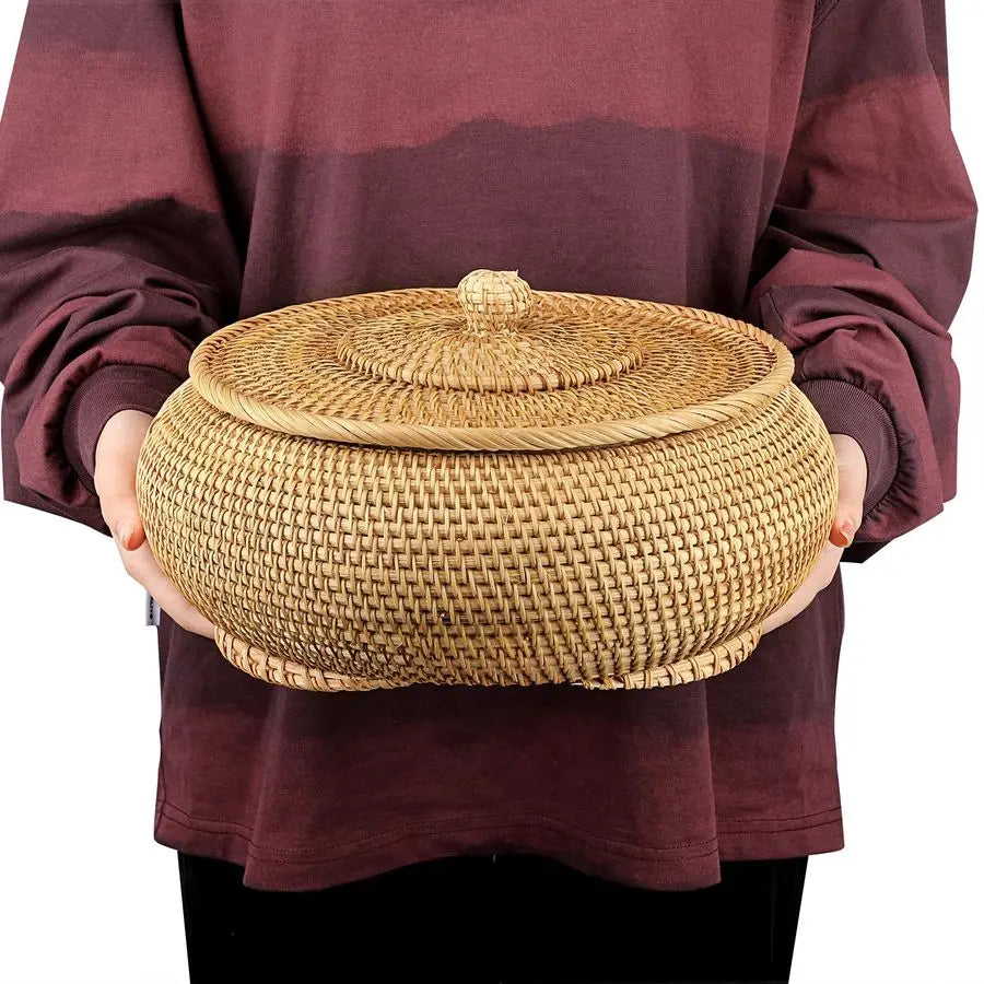 Woven Bread Basket Natural Rattan Basket