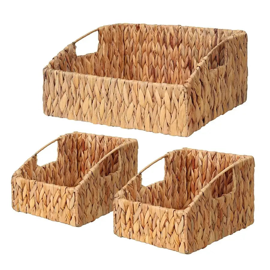 Rattan Storage Baskets Handwoven Wicker Bins