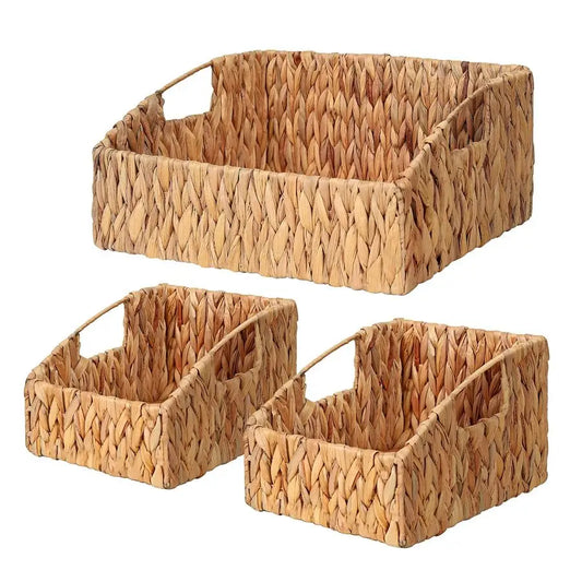 Rattan Storage Baskets Handwoven Wicker Bins