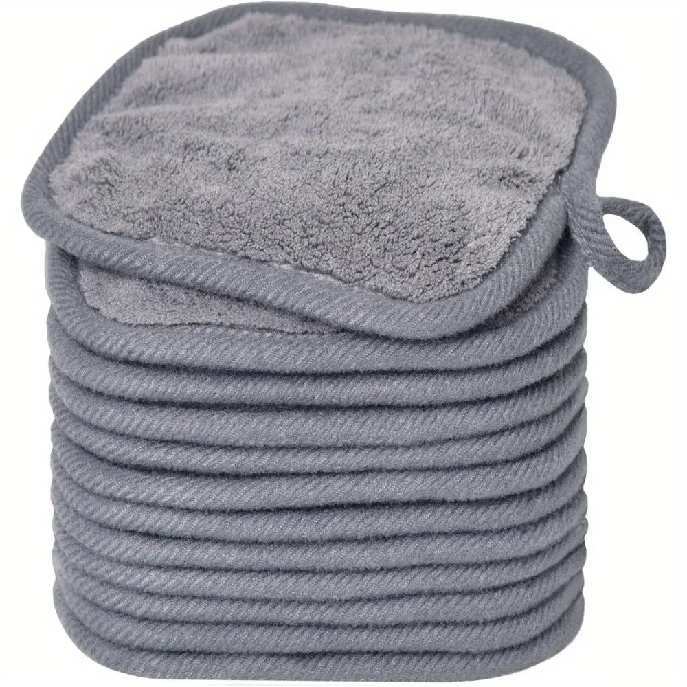 12PCS Reusable Pads Makeup Eraser Microfiber