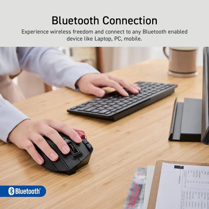 Wireless Ergonomic 3-Device Connectivity Trackball Mouse