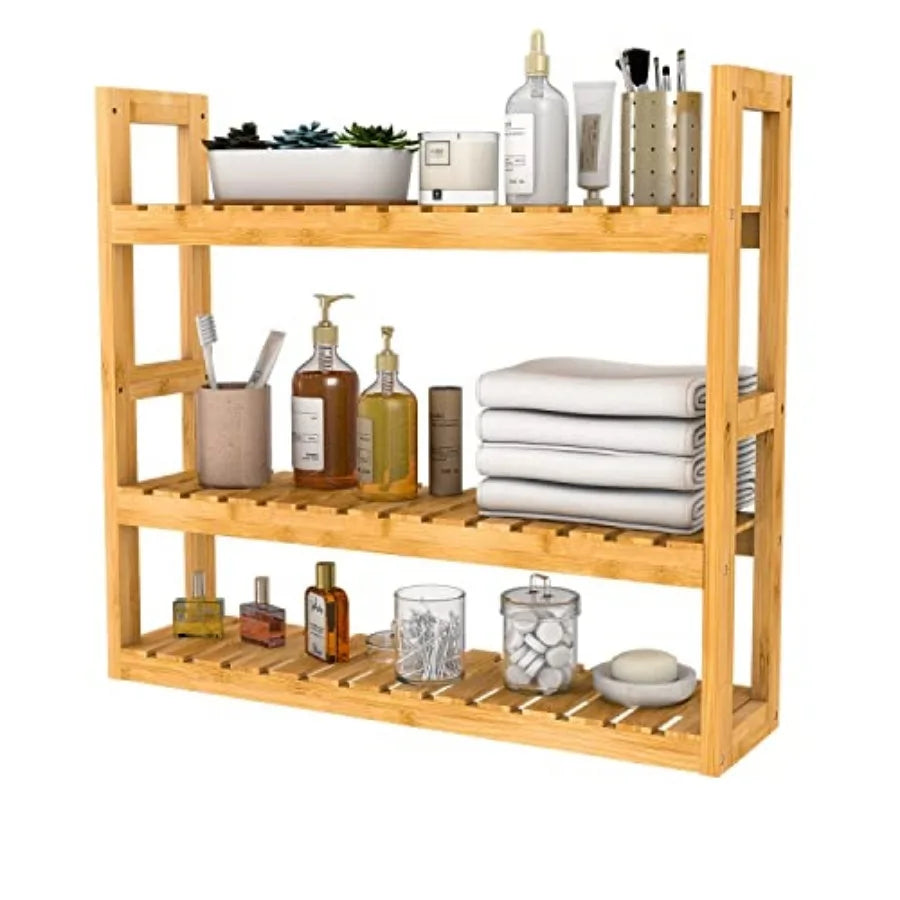 Bathroom Shelf 3-Tier Wall Mount Storage Rack