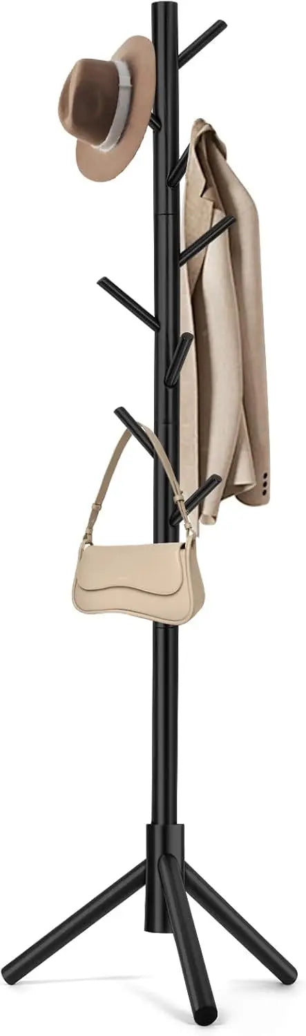 Freestanding Coat Rack with 8 Hooks