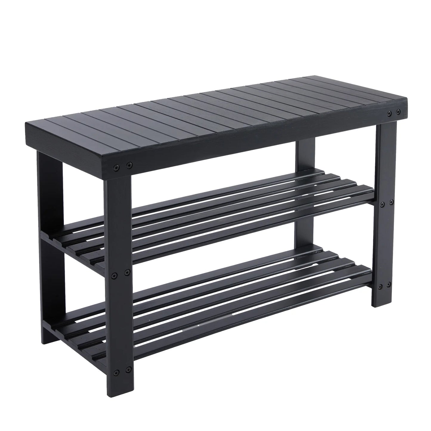 3-Tier Bamboo Shoe Rack Bench
