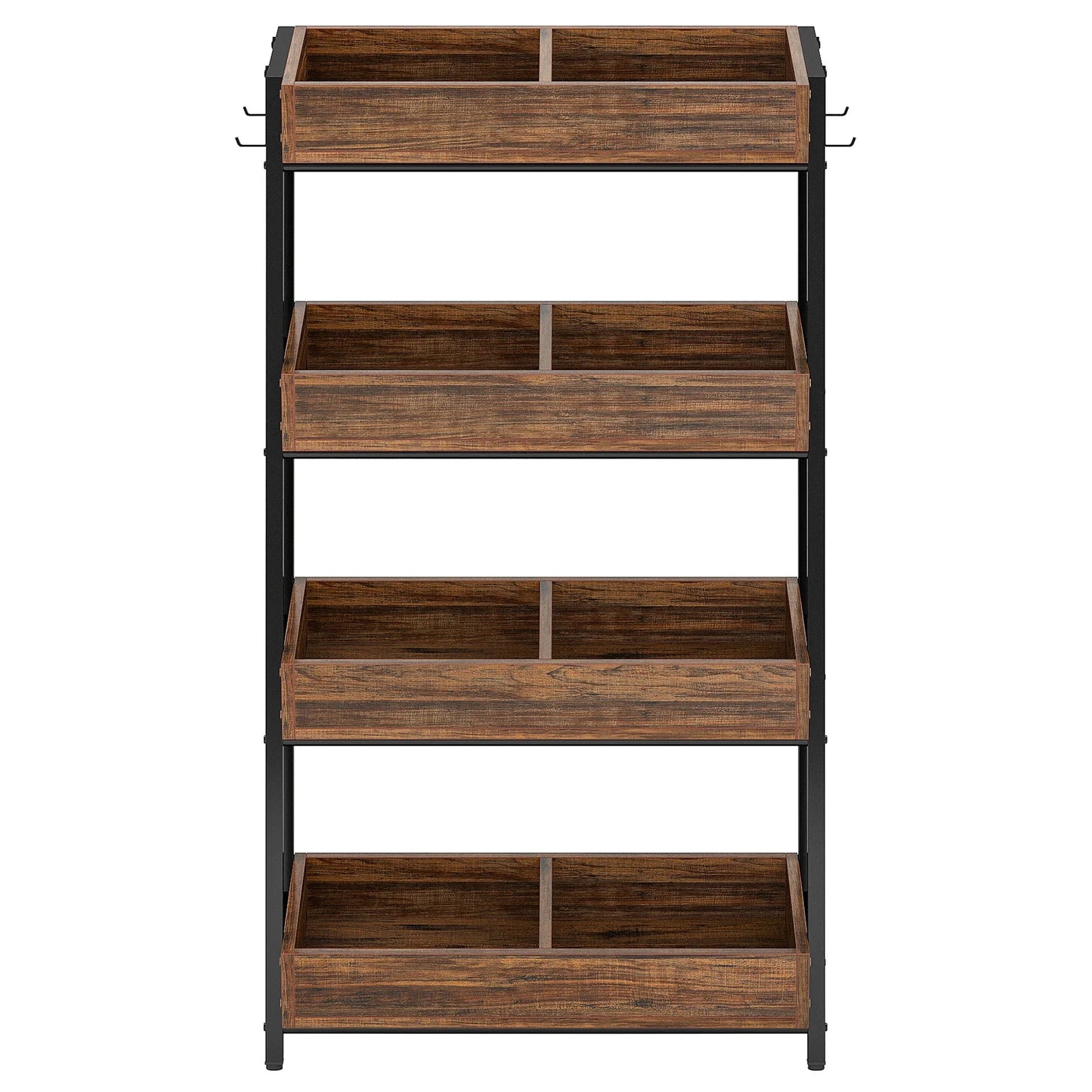Fruit and Vegetable Wood Utility Storage Shelves