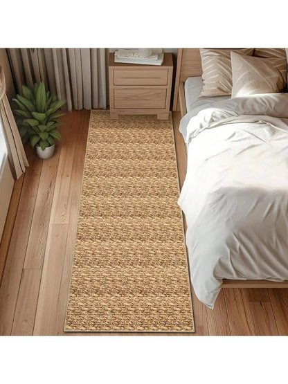 Modern Non-Slip Woven Jute Runner Rug