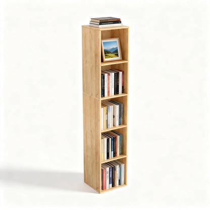 6-Tier Tall Cube Bookshelf Modern Storage Organizer