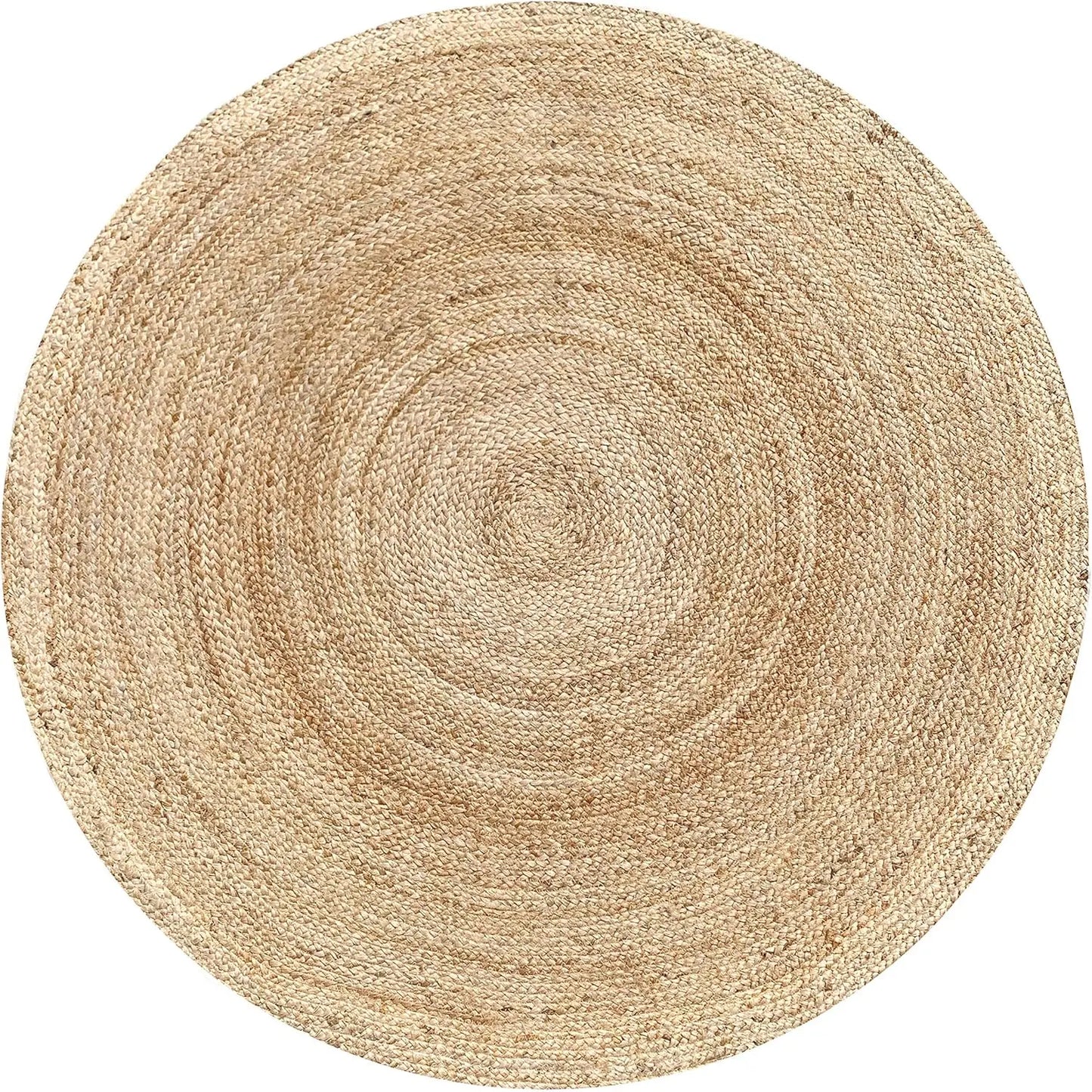 Hand Woven Jute Braided Round Rug