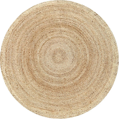 Hand Woven Jute Braided Round Rug