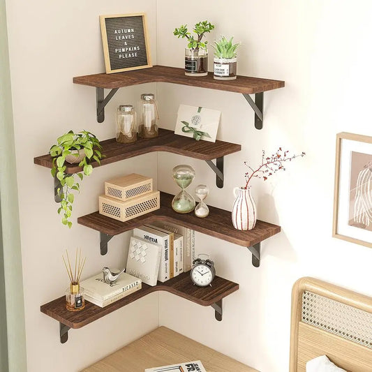 Floating  Corner Shelves for Wall