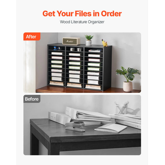 Compartment Office Mailbox with Removable Shelves