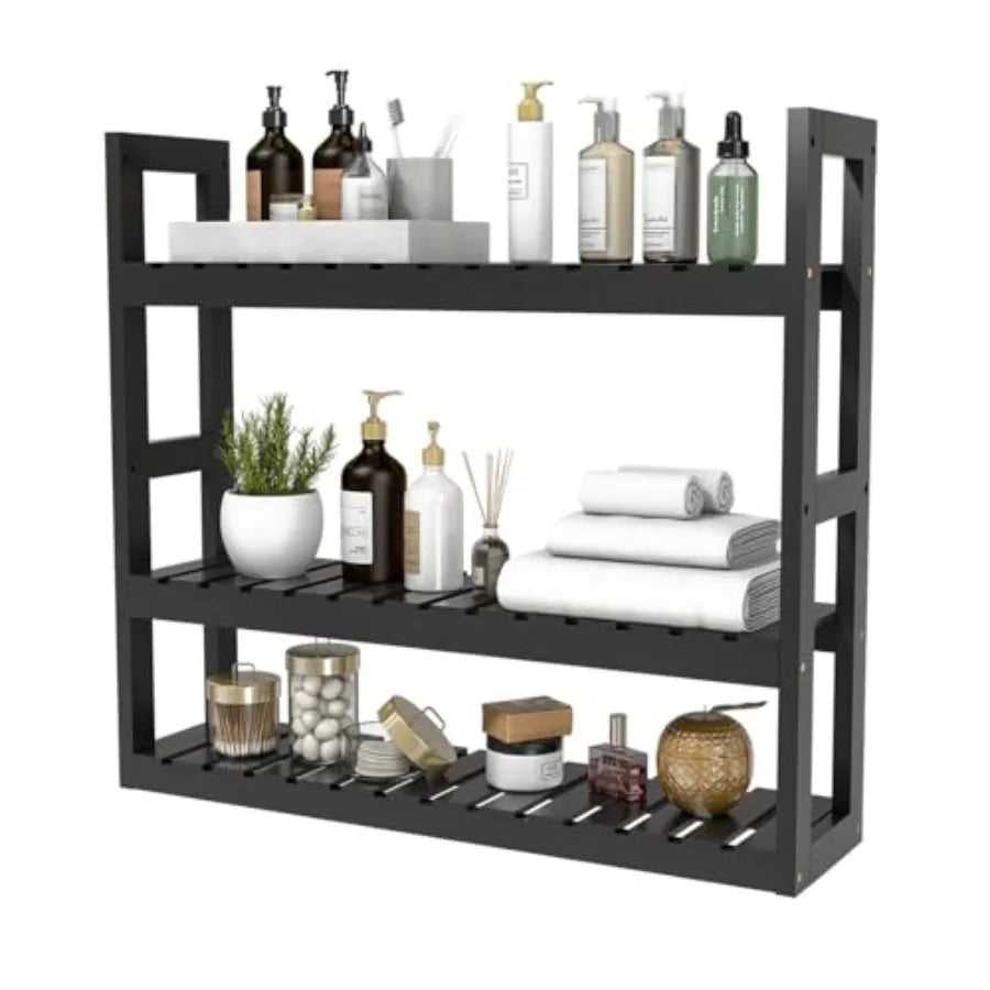 Bathroom Shelf 3-Tier Wall Mount Storage Rack