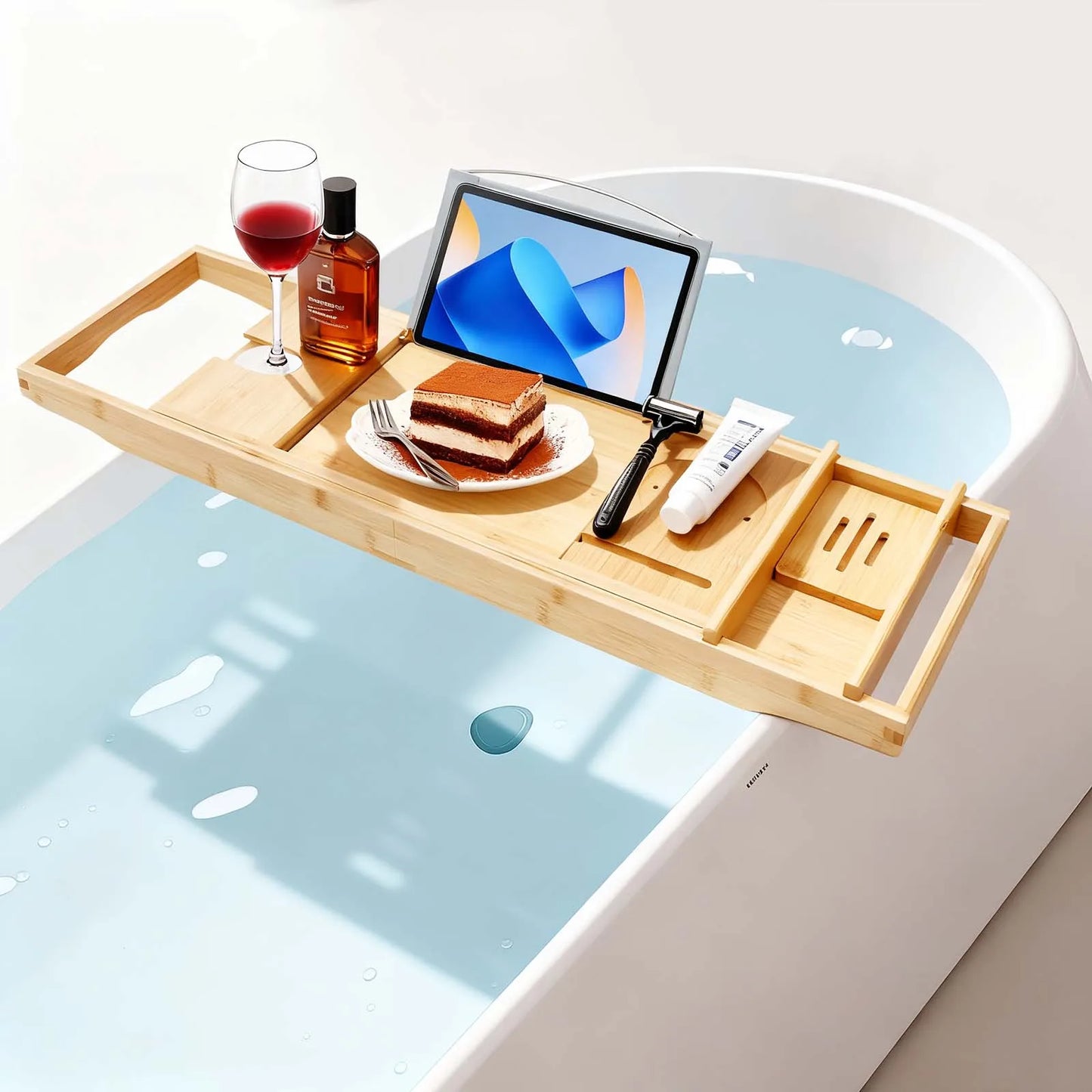 Bamboo Bathtub Caddy Tray
