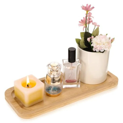 Bamboo Vanity Bathroom Counter Tray