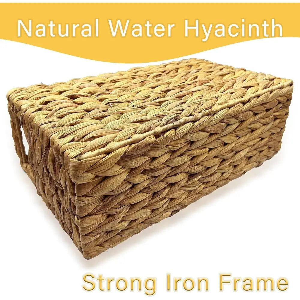 Hand-Woven Magazine Holder Narrow Bin