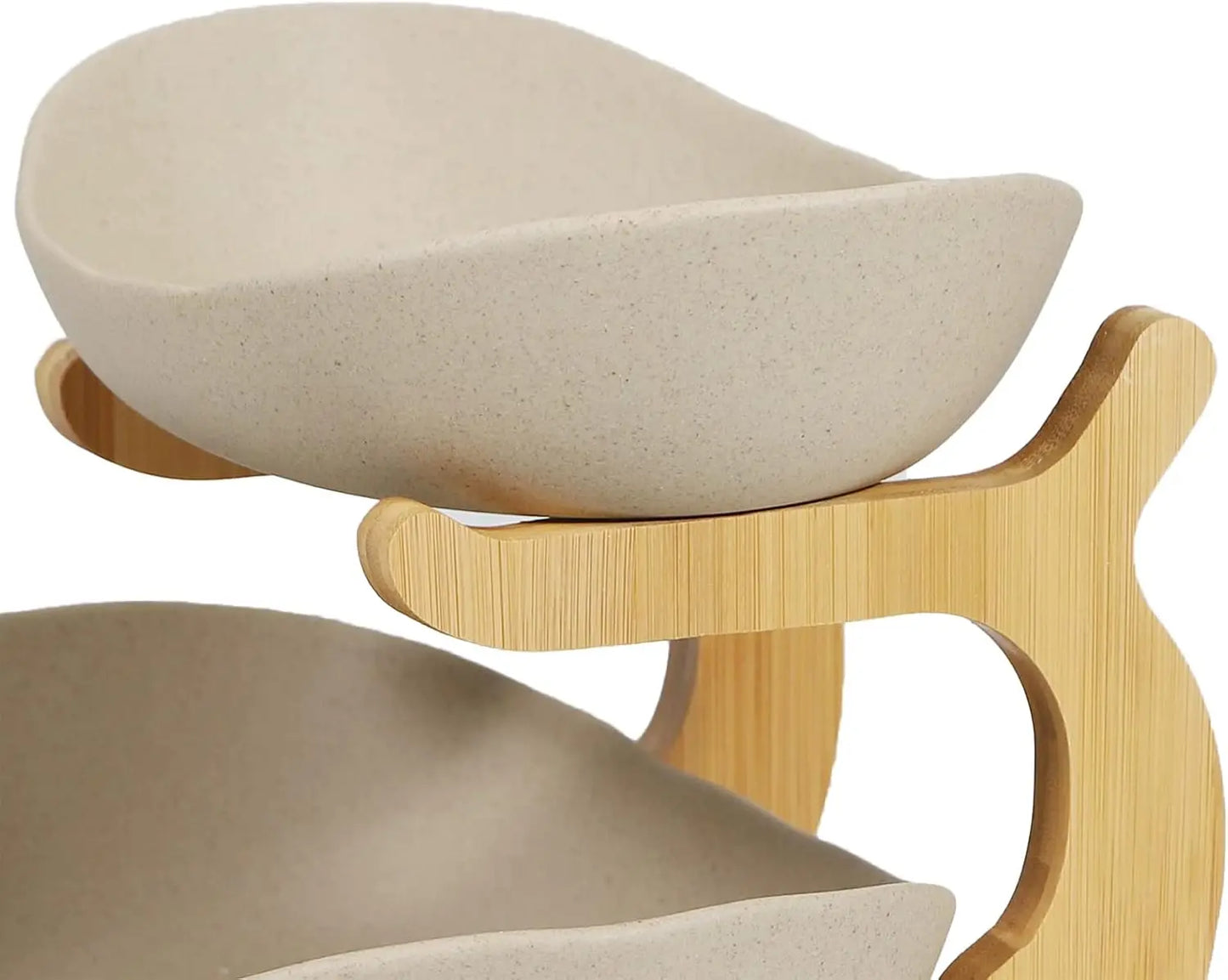 3 Tier Ceramic Solid Color Fruit Plate Rack