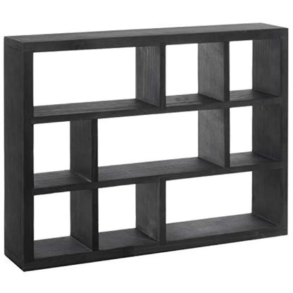 9 Compartment Vintage Solid Wood Shadow Box