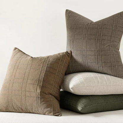 Decorative Linen Throw Pillow Covers