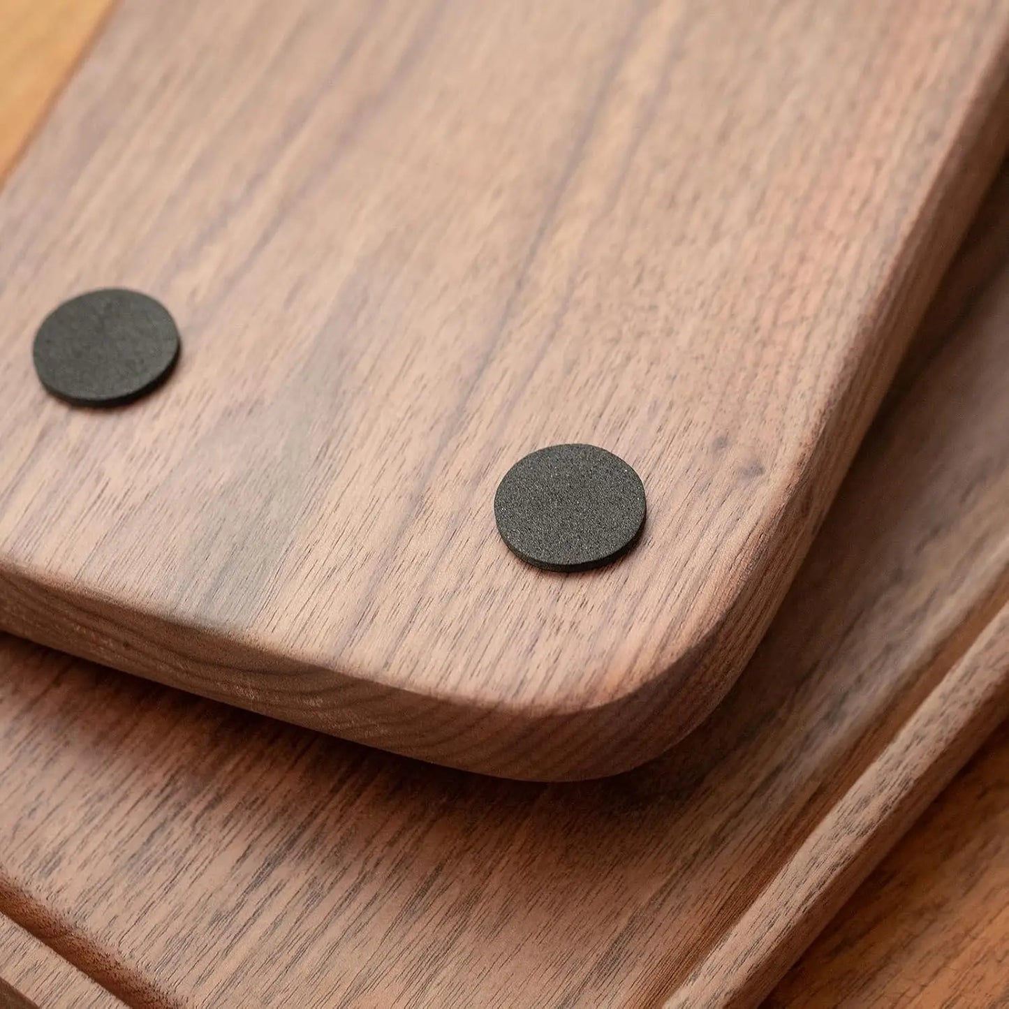 Walnut Wood Serving Tray Set of 2,