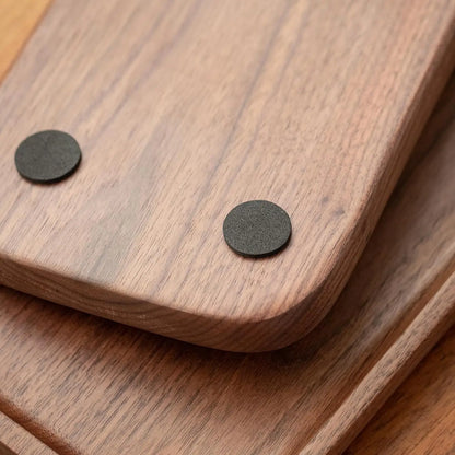 Walnut Wood Serving Tray Set of 2,