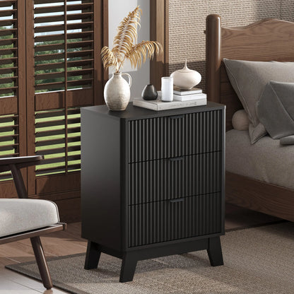 Mid-Century Modern Wooden Bedroom Nightstand