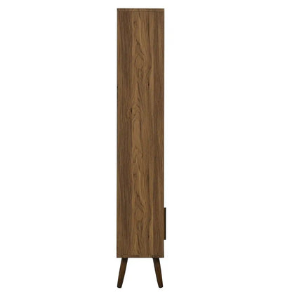 8 Shelf Bookcase with Sliding Doors