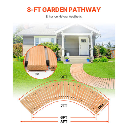 Wooden Walkway Non-Slip Roll Out Garden