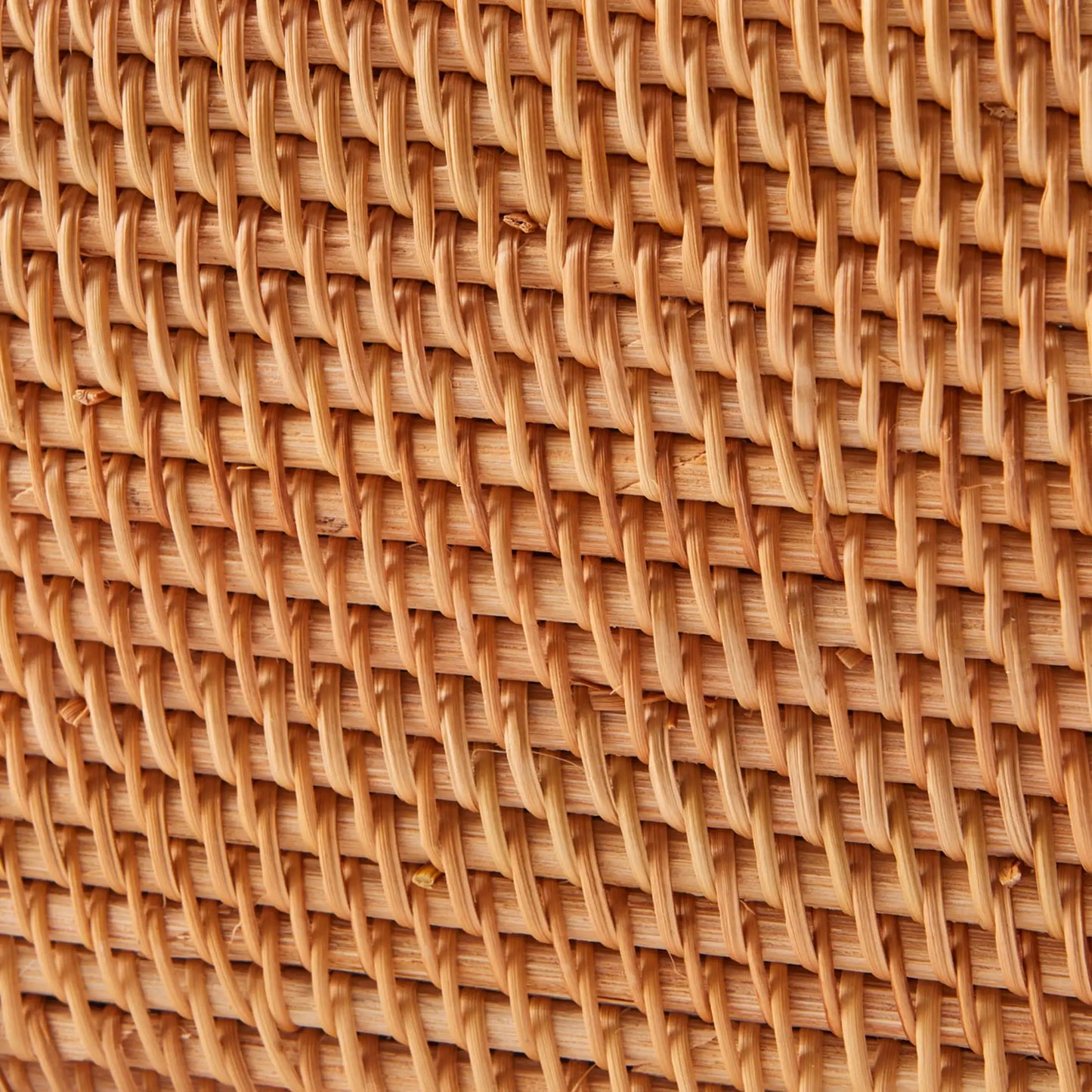 Brown Rattan Organizer Basket with Lid