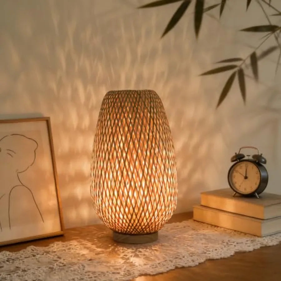 Handmade Mini Bamboo Table Lamp