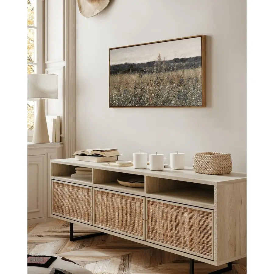 Vintage Wall Art Flower Meadow Landscape Paintings