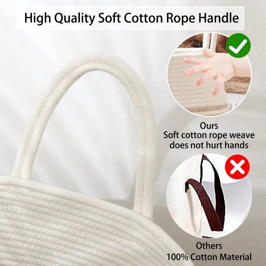 Laundry Hamper Woven Cotton