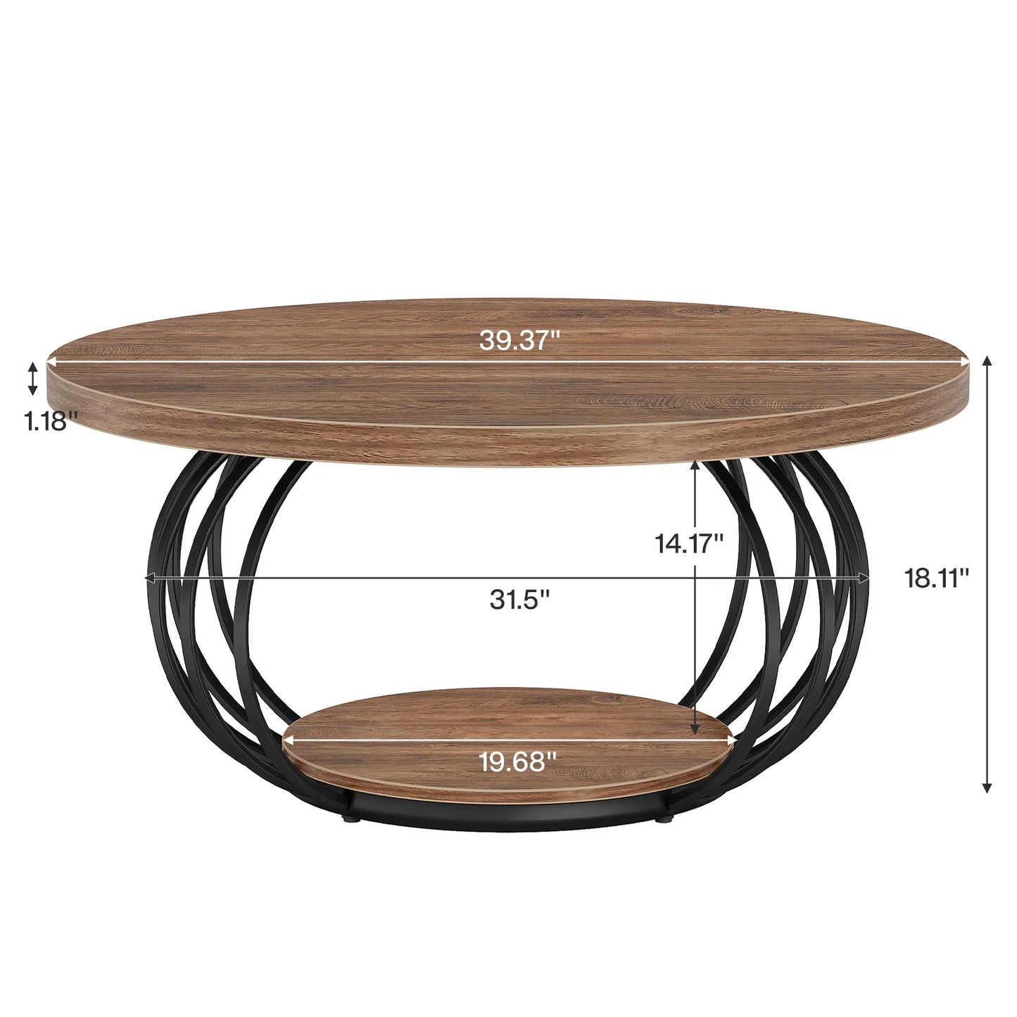 Round Coffee Table for Living Room