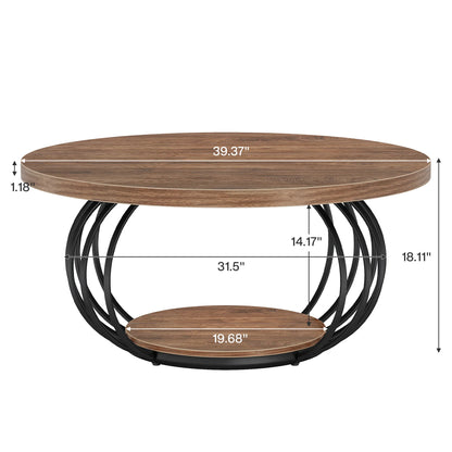 Round Coffee Table for Living Room