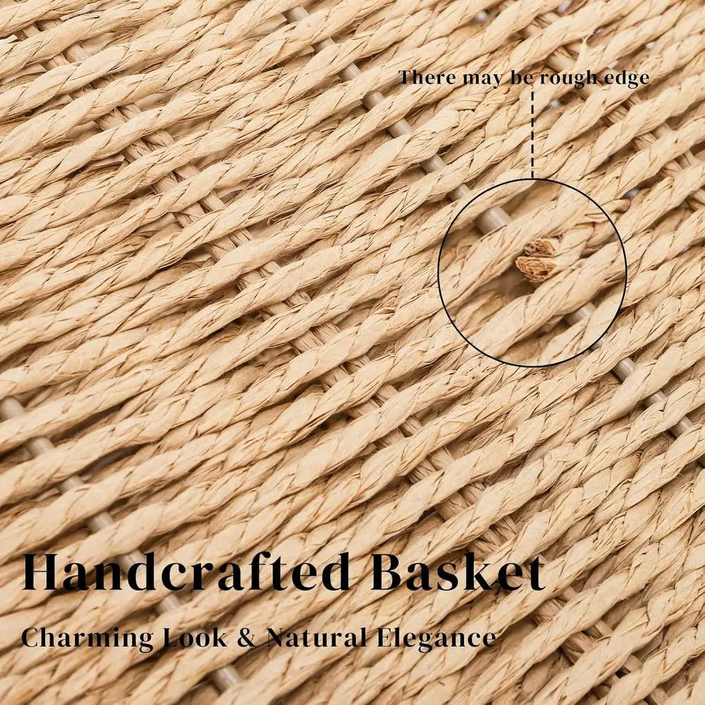15'' x 6'' x 11'' Book Basket with Built-in Handles