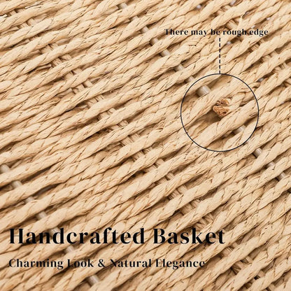 15'' x 6'' x 11'' Book Basket with Built-in Handles