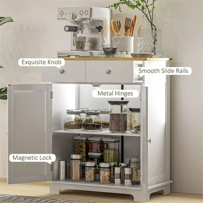 solid wood modern kitchen storage coffee cabinet