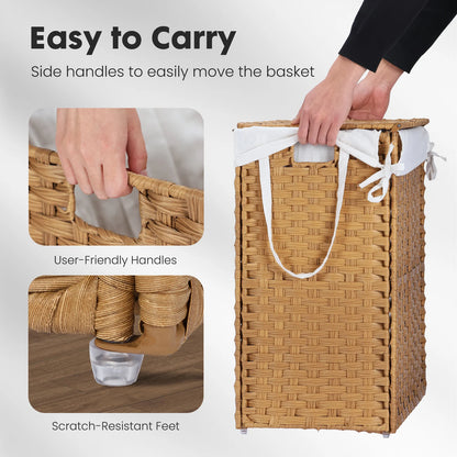 Large Capacity Collapsible Rattan Storage Box