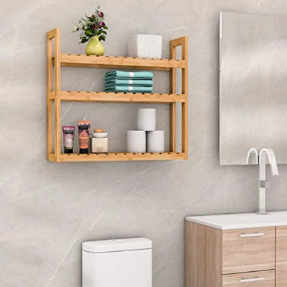 Bathroom Shelf 3-Tier Wall Mount Storage Rack